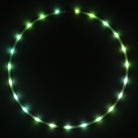 Astral Hoop 23 LED, glowing on dark background