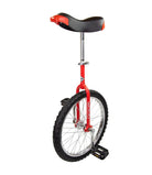 Red and black unicycle