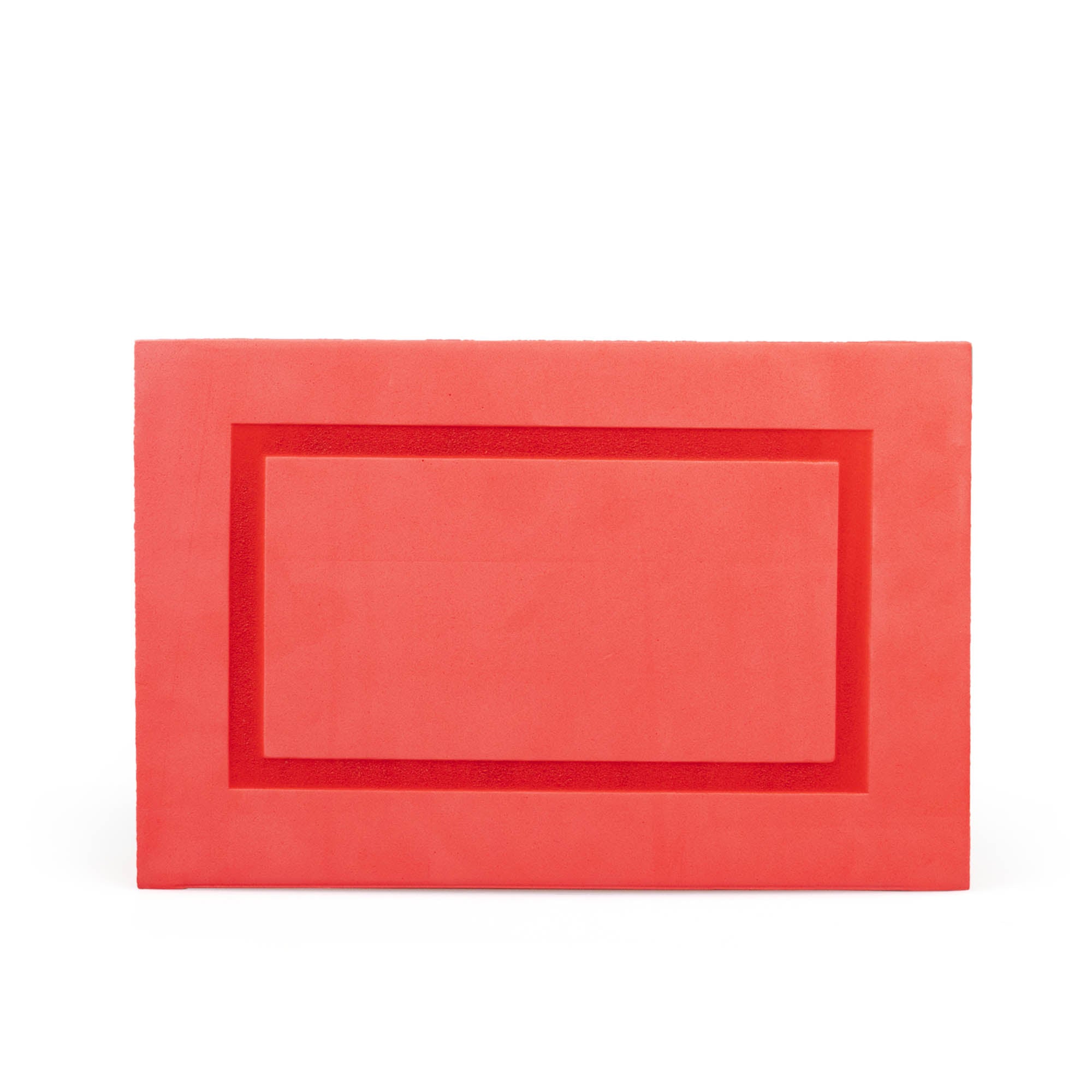 Status foam cigar box in red straight on