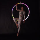 Glowing hoop action shot