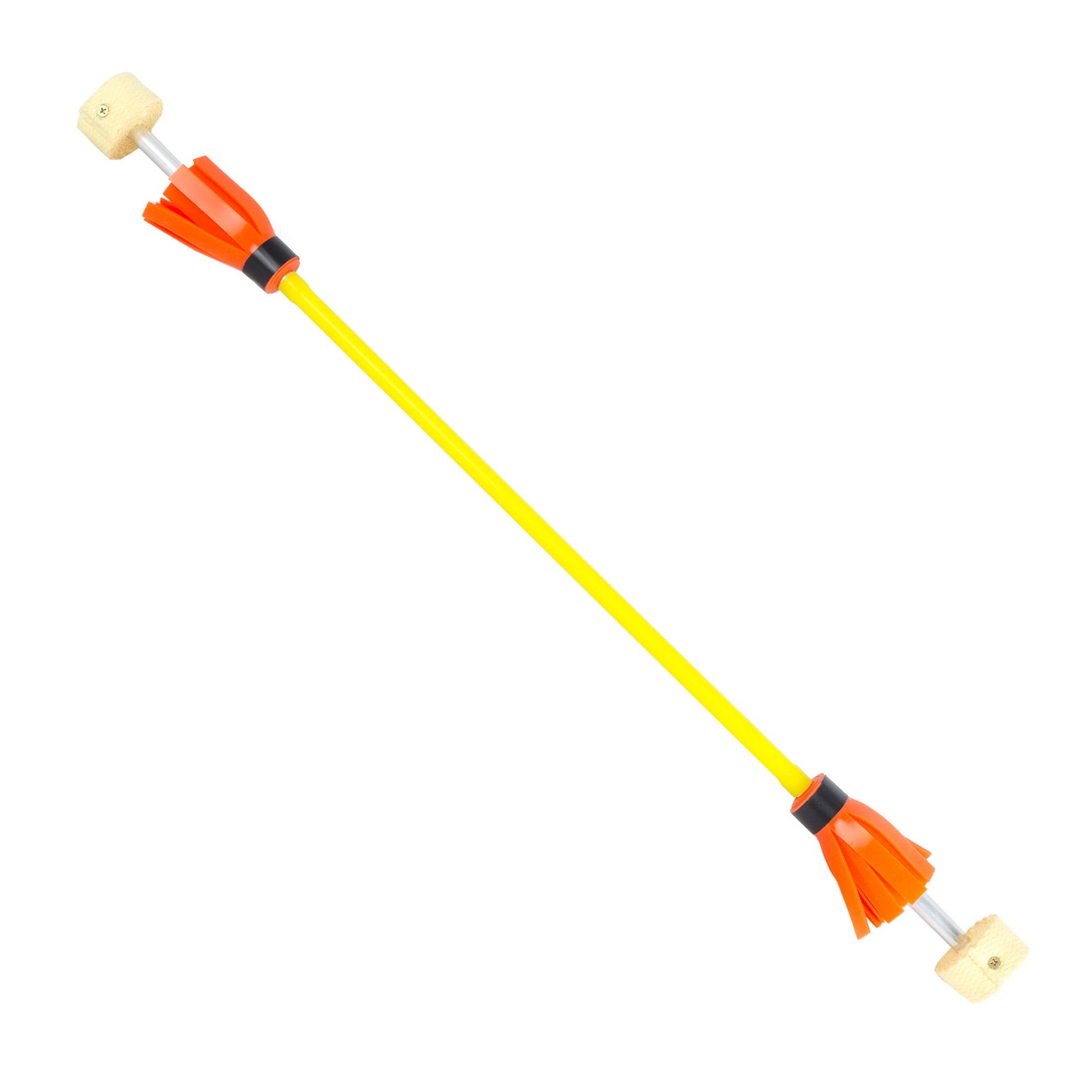 fire flowerstick with yellow silicone and orange tassles
