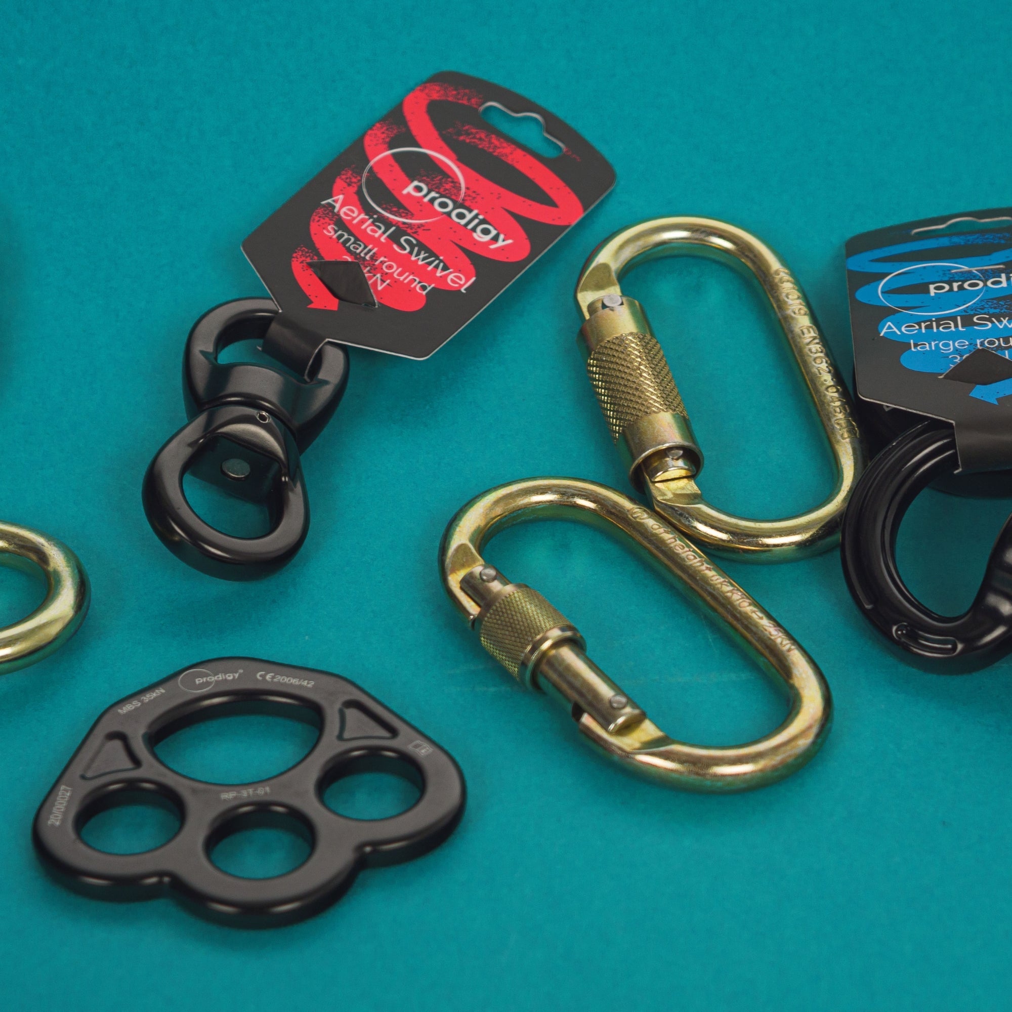 a range of aerial rigging accessories