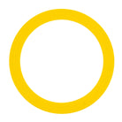 single yellow juggling ring